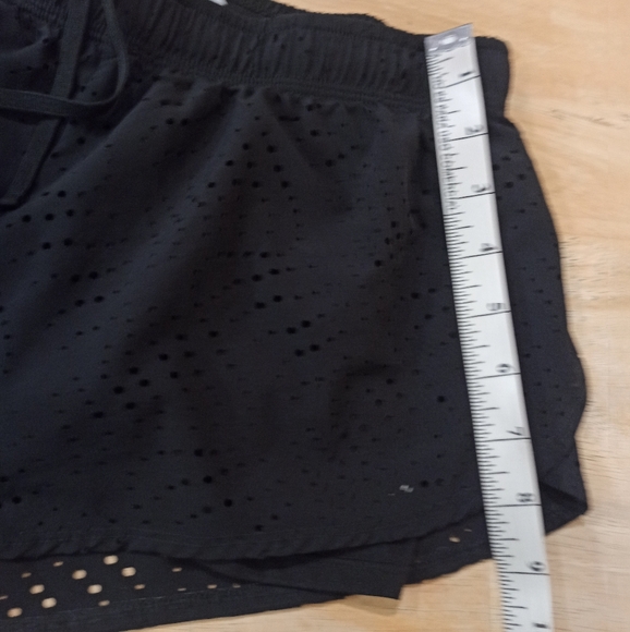 Forever 21 Women's Black Perforated Shorts - Picture 13 of 14